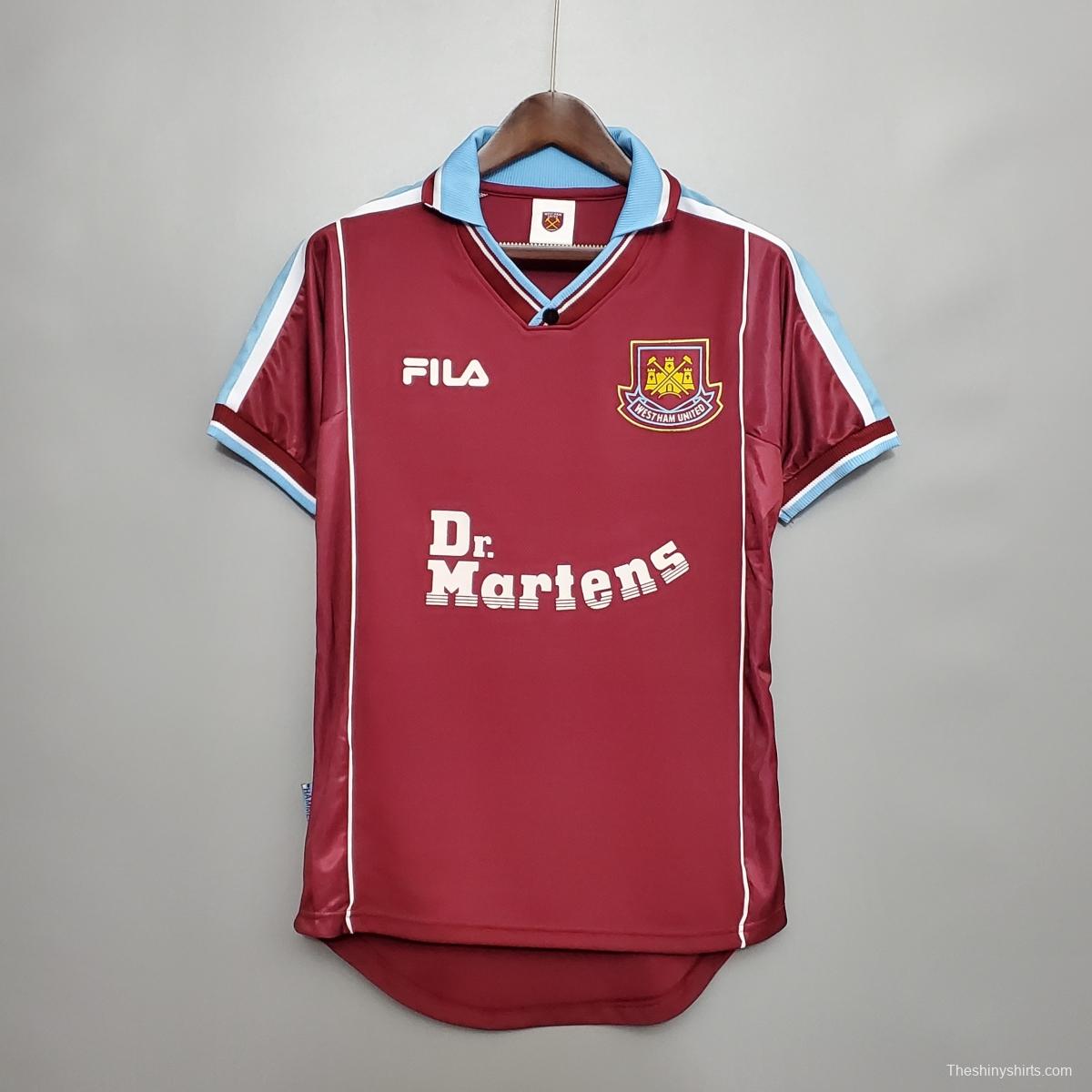 Retro 99/01 West Ham United Home Jersey