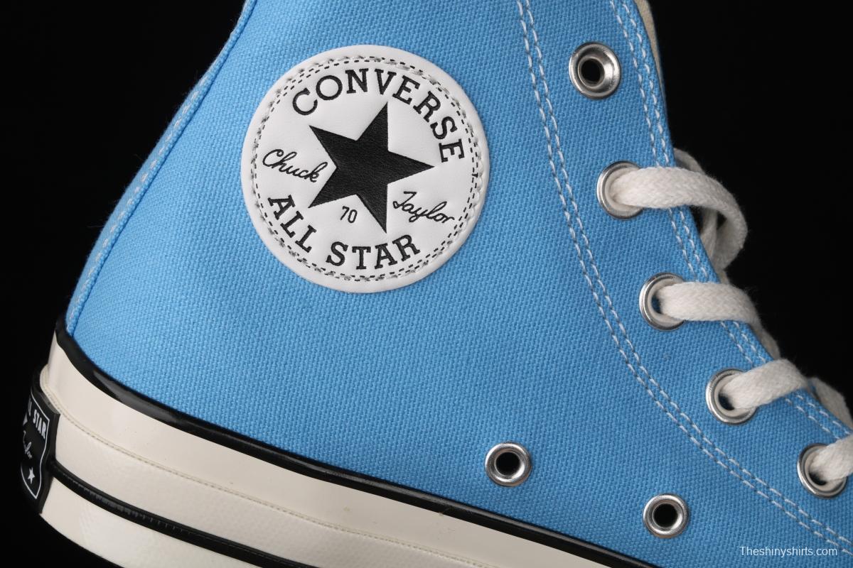 Converse Chuck 70s new spring color lake water blue matching high-top casual board shoes 171566C