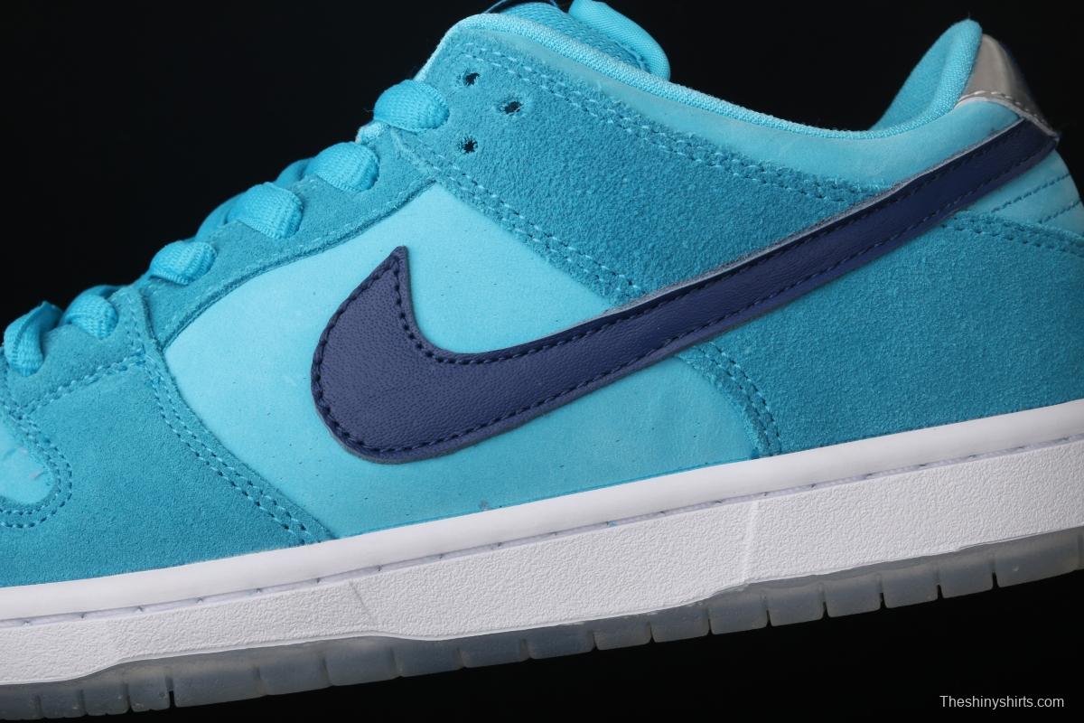 NIKE SB DUNK Low Pro sky blue wool-like low-top casual board shoes BQ6817-400