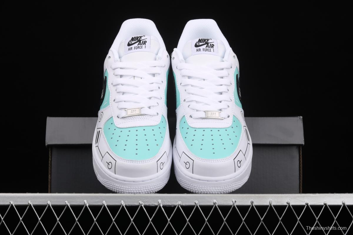 NIKE Air Force 1 low-top sports leisure board shoes CW2288-114,