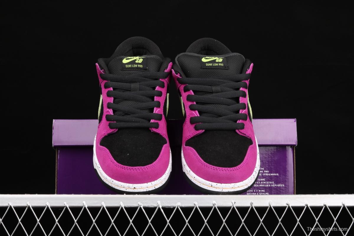 NIKE DUNK SB Low SP black rose red retro low-top leisure sports skateboard shoes BQ6817-501