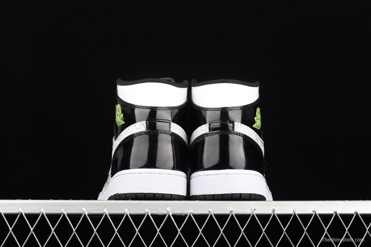 Air Jordan 1 Mid SE basketball shoes in black and white DC4099-100