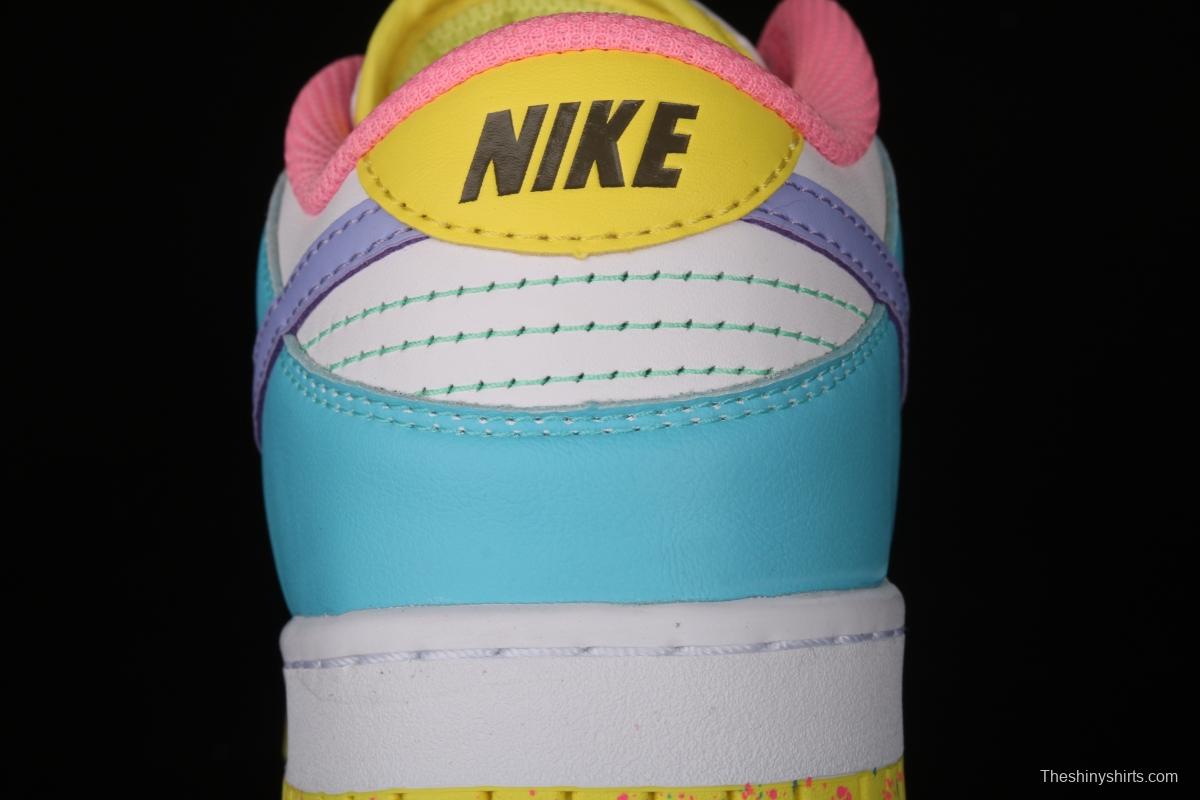 NIKE SB DUNK Low SE Candy egg / candy mandarin duck dunk series low side leisure sports skateboard shoes DD1872-100