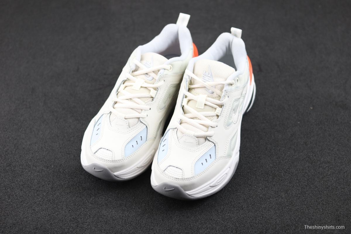 NIKE M2K Tekno white orange color retro sports daddy shoes AV4789-001