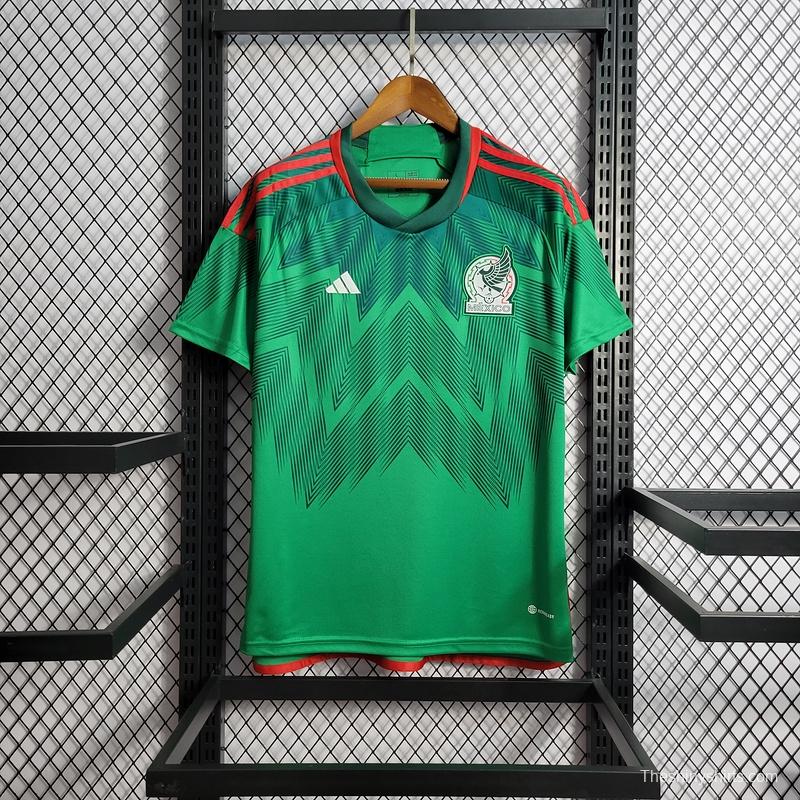 2022 Mexico Home Soccer Jersey