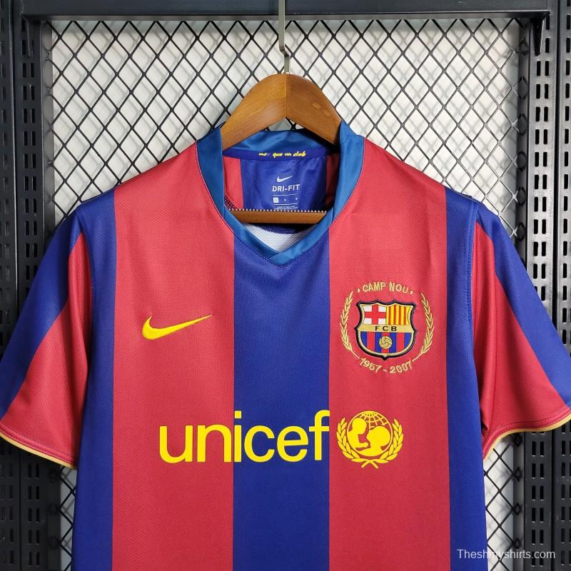 Retro 07-08 Barcelona Home Soccer Jersey