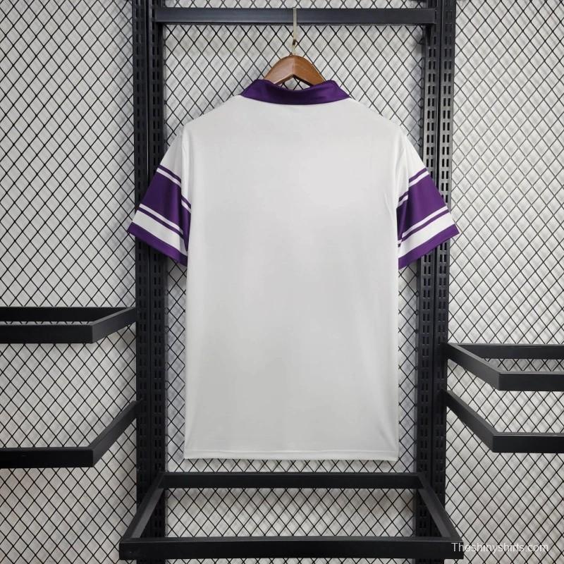 Retro 84/85 ACF Fiorentina Away White Jersey