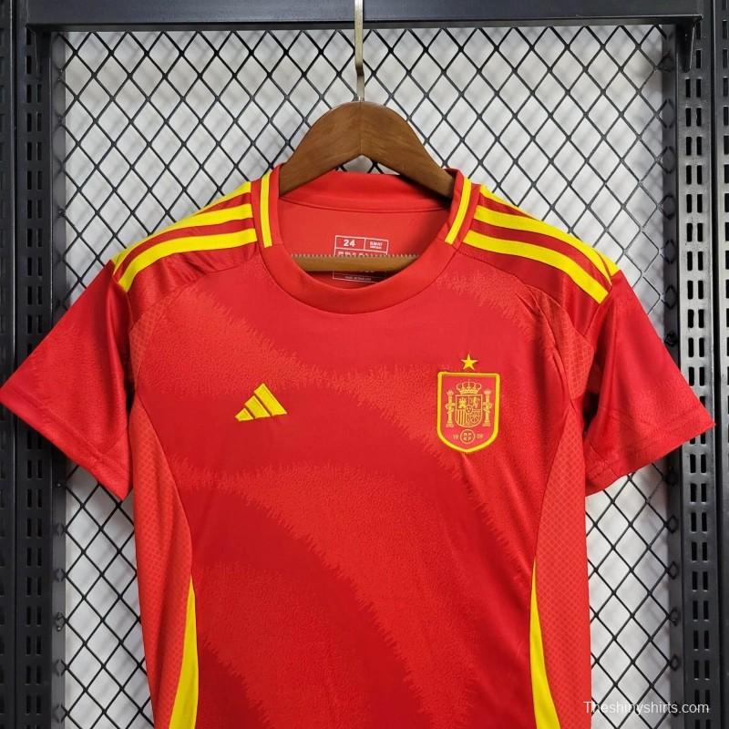 2024 Kids Spain Home Jersey