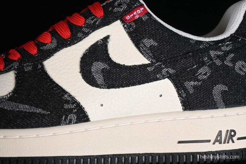 Nike Air Force 1'07 Low Joint Customized Casual Sneakers