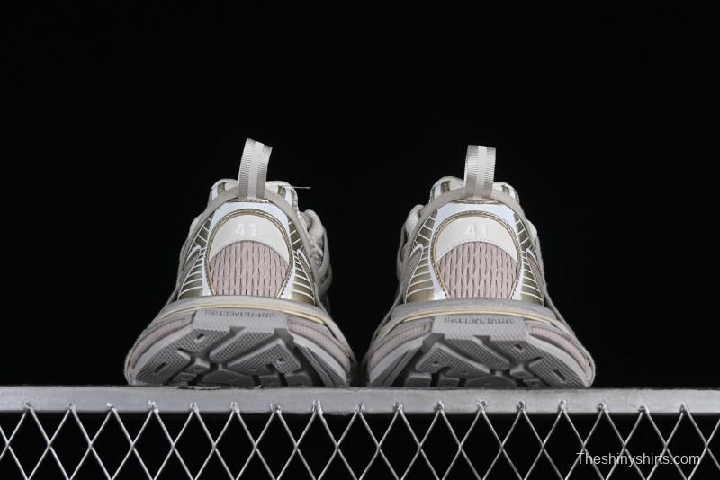 Balenciaga Phantom Sneaker 10th Generation Lace-Up Running Shoes with Transparent Heel Strap - W3XLL9191