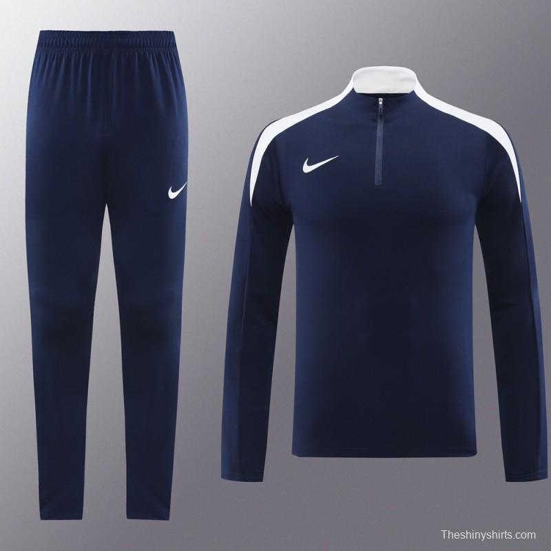 24/25 Nike Navy Half Zipper Jacket+Long Pants