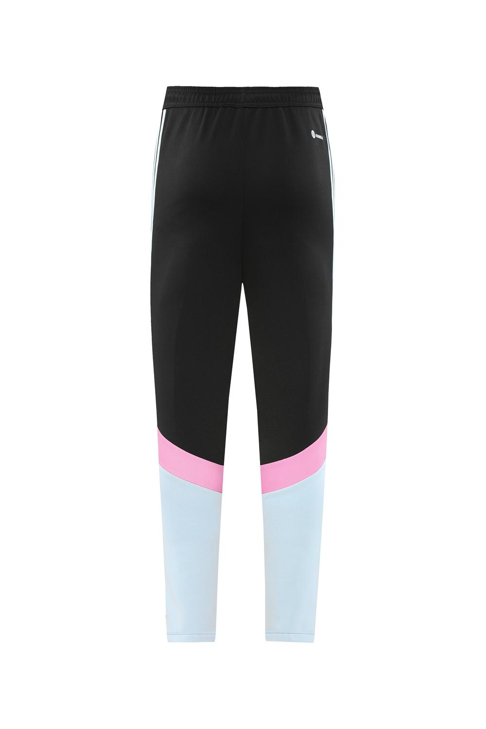 24/25 Juventus Light Blue/Black Full Zipper Jacket +Long Pants