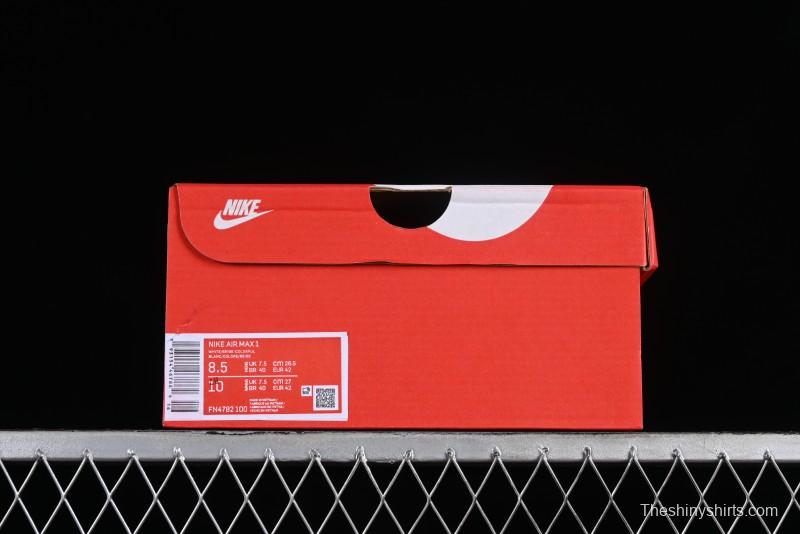 Nike Air Max 1 Retro Running Shoes with Half-Sole Air Cushion - FN4782-100