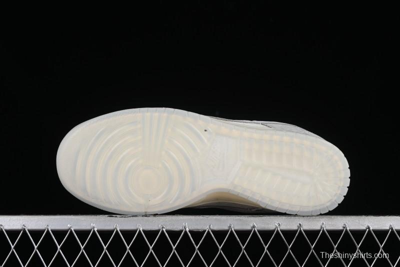 Nike SB Dunk Low LV Collaboration - Beige Grey Crystal Sole Night Light Anniversary High-End Custom Low-Top Casual Sneakers - CR8033-503