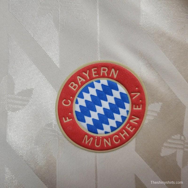 24/25 Bayern Munich Adidas Originals Cream Lifestyler Long Sleeve Jersey