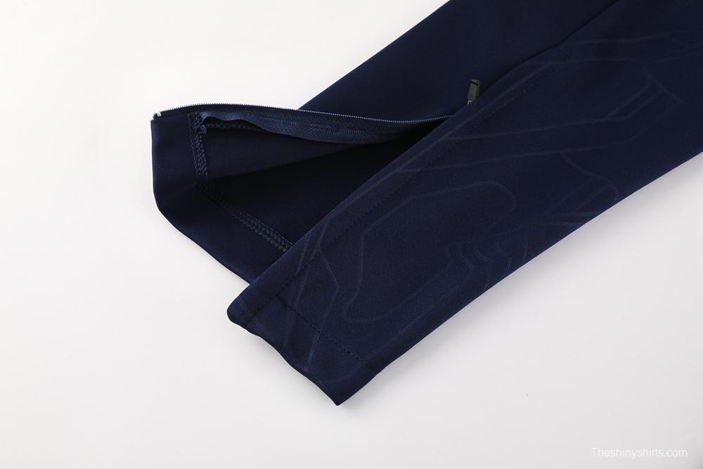 24/25 Olympique Marseille White Full Zipper Jacket +Long Pants