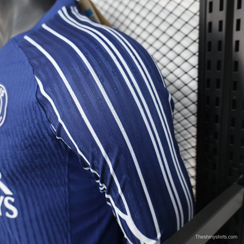 24/25 Player Version PSG Forth Blue Long Sleeve Jersey