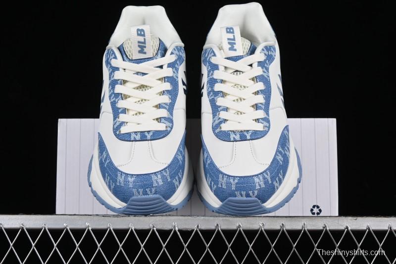 New York Yankees MLB Chunky Runner Denim Monogram Lightweight Casual Sneakers - 3ARNCRD4N50BLS