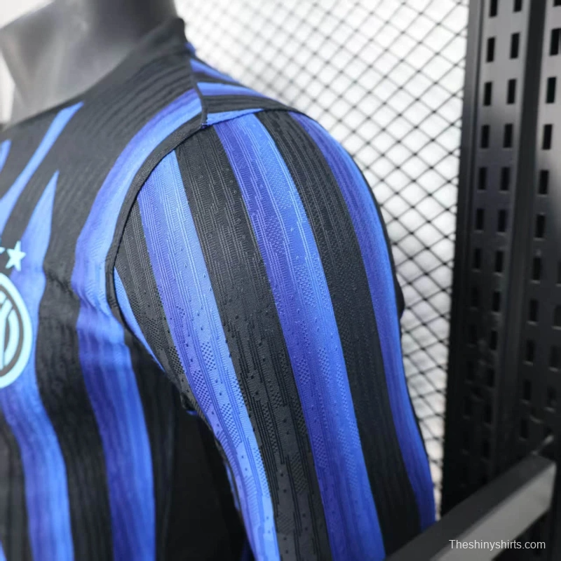 25/26 Player Version Inter Milan Home Long Sleeve Jersey