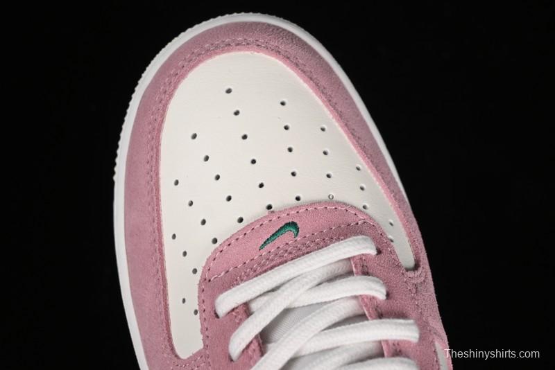 Nike Air Force 1 '07 Low Casual Sneakers in White Pink Green - FV9346-100