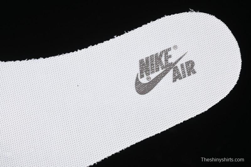 Nike Travis Scott x Fragment Design x Air Jordan 1 Low OG SP AJ1 LV Collaboration Light Grey Denim Low-Top Casual Sneakers - SJ2068-105