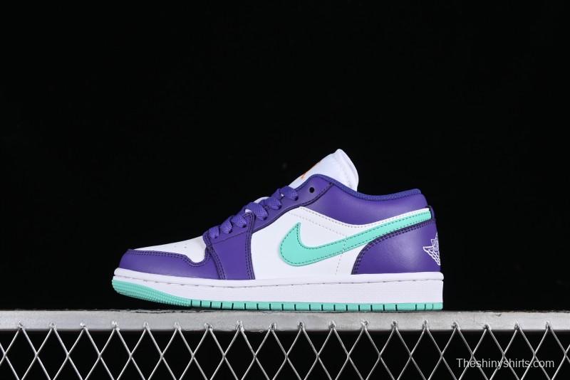 Nike Air Jordan 1 Low AJ1 Charlotte Hornets Lifestyle Casual Sneakers - HJ9013-550