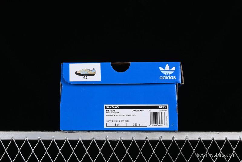 Adidas Originals Samba OG IG1024 Mechanical Magic Pudding Biscuit Custom Casual Sneakers - IG1024