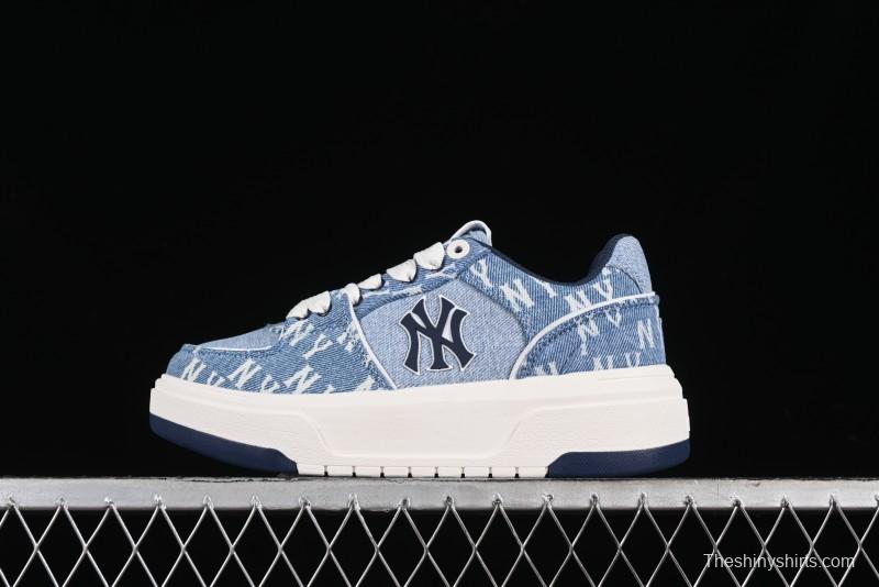 New York Yankees MLB Chunky Liner Denim Basic Platform Sandals - 3ASXCDC4N50BLS