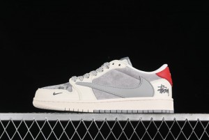 Nike Travis Scott x Fragment Design x Air Jordan 1 Low OG SP AJ1 Retro Sneakers - SJ2068-130