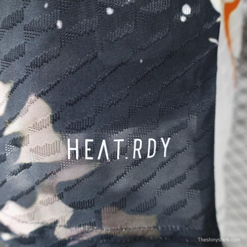 Player Version 2025 Japan White with Abstract Ink Splash Jersey