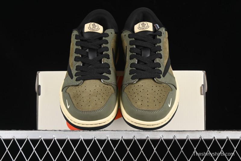 Nike Travis Scott x Fragment Design x Air Jordan 1 Low OG SP AJ1 Sneakers - CH6336-007
