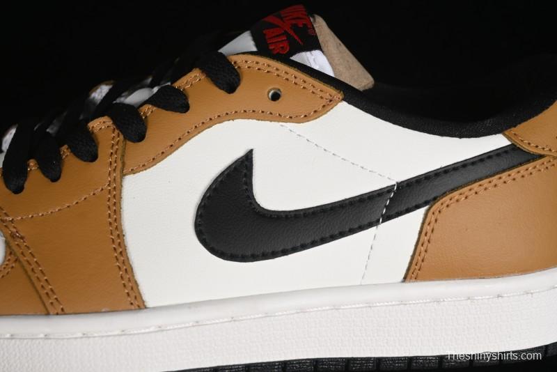 Nike Air Jordan 1 Low OG AJ1 Black Brown Low-Top Lifestyle Basketball Shoes - CZ0790-107