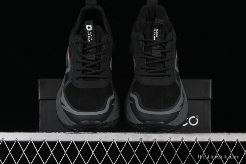 ECCO Drive Series Versatile Durable Running Shoes with Thick Sole Heightening Dad Shoes - 63193301001