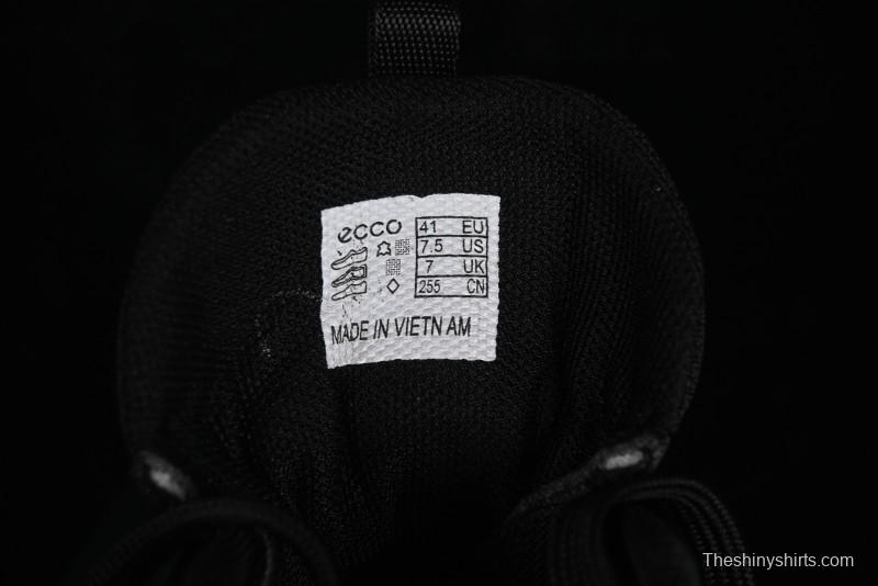 ECCO DRIVE Series Outdoor Waterproof Breathable Slip-Resistant Retro Fashion Patchwork Hiking Shoes - 88259401001