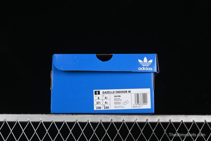 Adidas Originals Gazelle Indoor Sneakers with Thick Sole for Casual Wear Non-Slip耐磨 Low-Top Board Shoes - IG6786