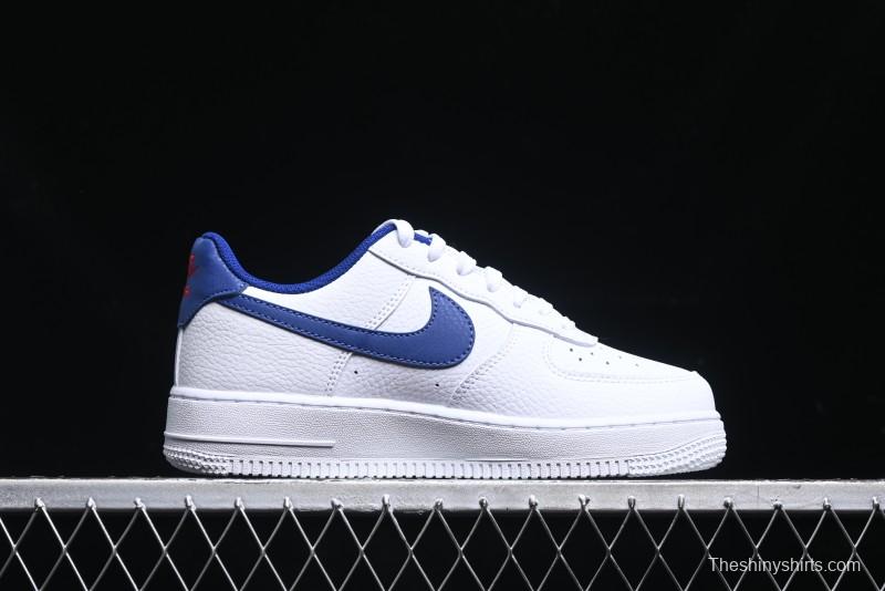Nike Air Force 1 '07 Low Top Leather Casual Sneakers with Full-Length Air Cushion - CT3839-101