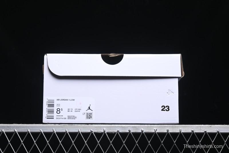 Nike Air Jordan 1 Low AJ1 White Pink Low-Top Casual Sneakers - DC0774-109