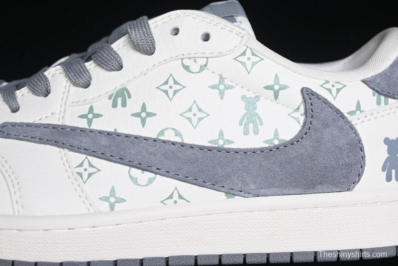 Nike Travis Scott x Fragment Design x Air Jordan 1 Low OG SP AJ1 Sneakers - SJ2068-111