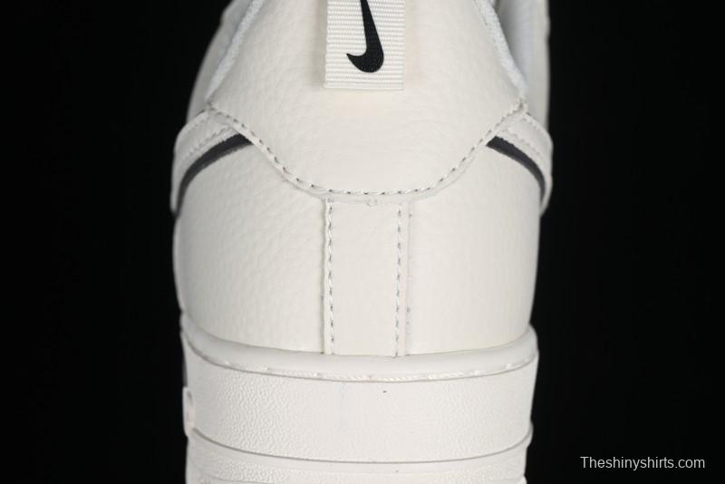 Nike Air Force 1 '07 Low Classic Black Mini Swoosh Starry Sky Casual Sneakers - MJ0319-021