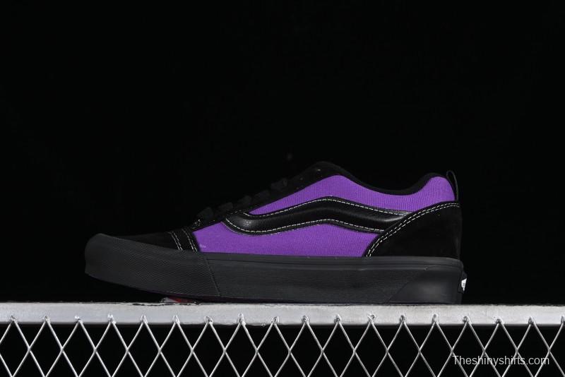 Vans Classics Knu Skool Black Purple Slip-On Shoes - VN0009QCSWE