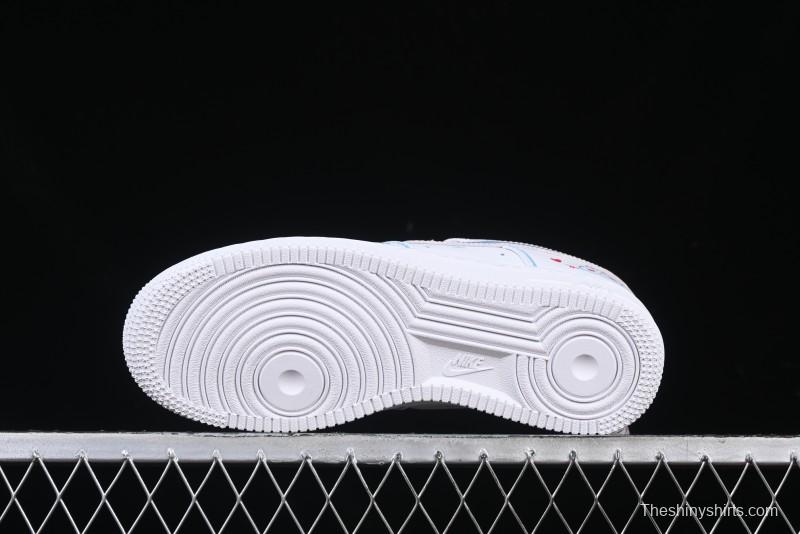 Nike Air Force 1 '07 Low Valentine's Day Limited Edition 2D Hand-Painted Graffiti Lollipop Casual Sneakers - TY0301-111