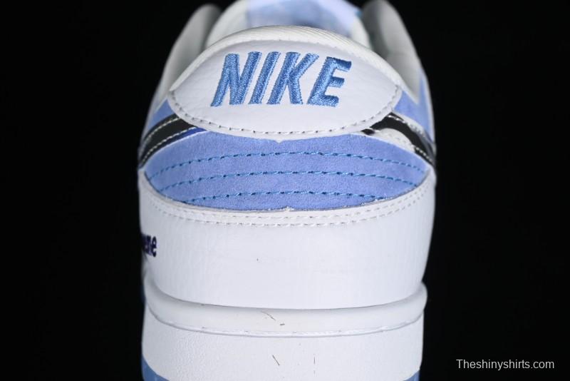 Supreme x Nike SB Dunk Low Royal Blue Anniversary High-End Custom Casual Skate Shoes - JH8039-936