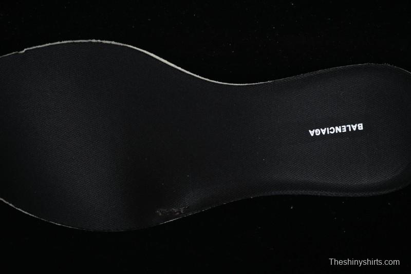 Balenciaga Monday Leather Round Toe Lace-Up Low-Top Lifestyle Sneakers - WDTSC9110