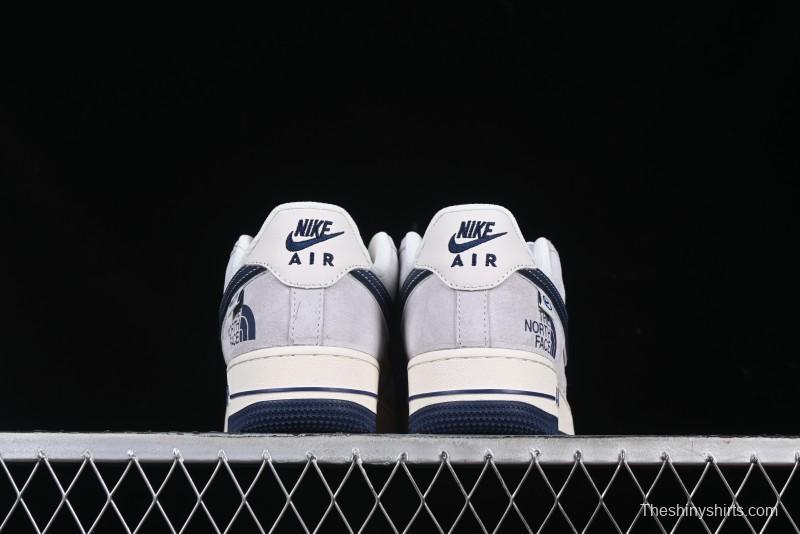 Nike Air Force 1 '07 Low The North Face Collaboration Blue Swoosh Logo Casual Sneakers - XZ6188-913