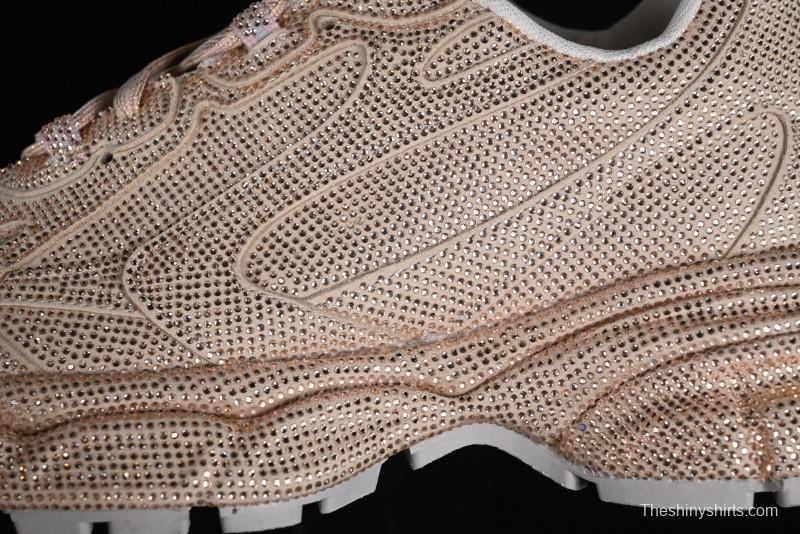 Balenciaga Phantom Sneaker Champagne Gold Full Diamond Trend Running Shoes - W3XL59645