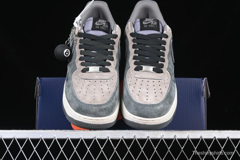 Nike Air Force 1'07 Low "Black Eight" Custom Casual Sneakers for Autumn Winter - YD2425-808