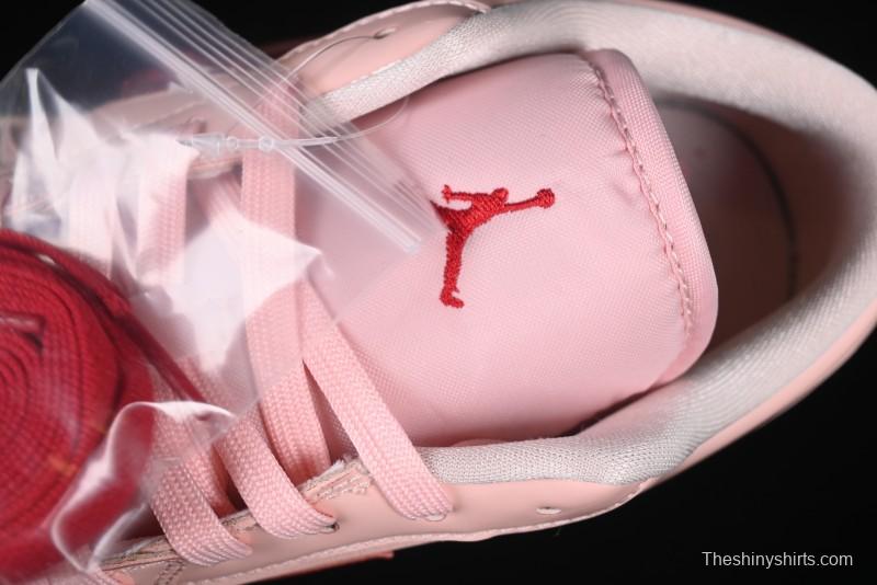 Nike Air Jordan 1 Low AJ1 Valentine's Day Jelly Pink Low-Top Lifestyle Basketball Shoes - HF3174-600