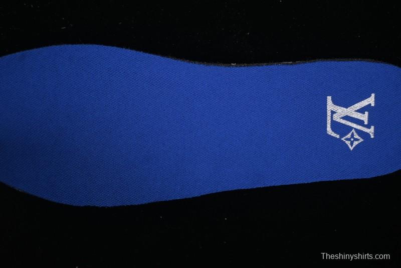 Louis Vuitton Footprint Soccer Low-Top Lifestyle Sneakers Blue - AJF6