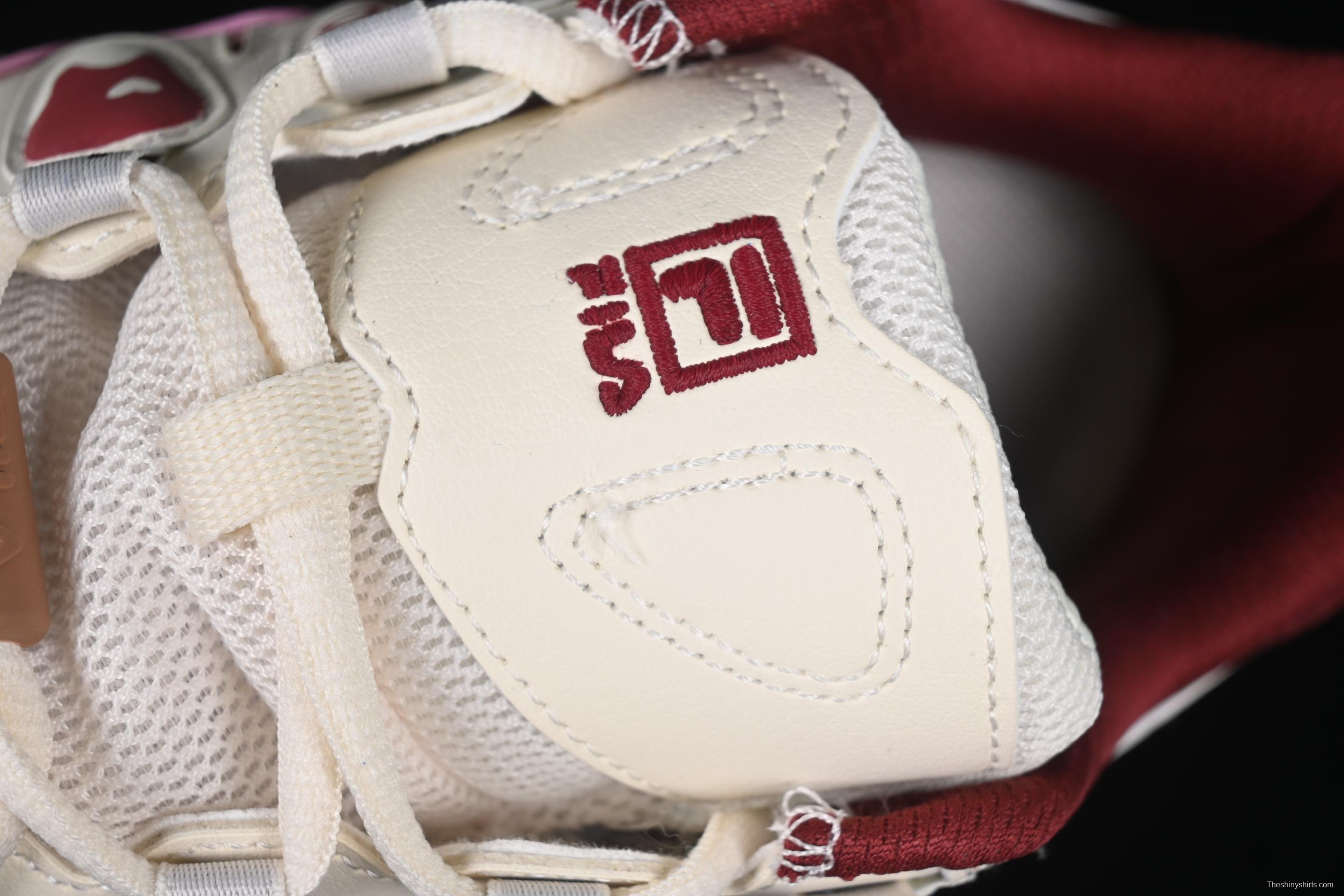 FILA x Artist Series – Limited Edition Drip Detailing Sneakers in Cream & Burgundy