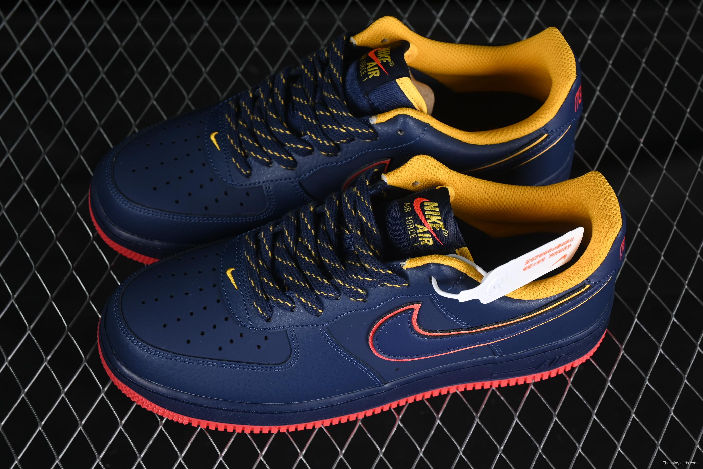 Nike Air Force 1'07 Low Casual Sneakers with Full-Length Air Cushion - HV5752-410